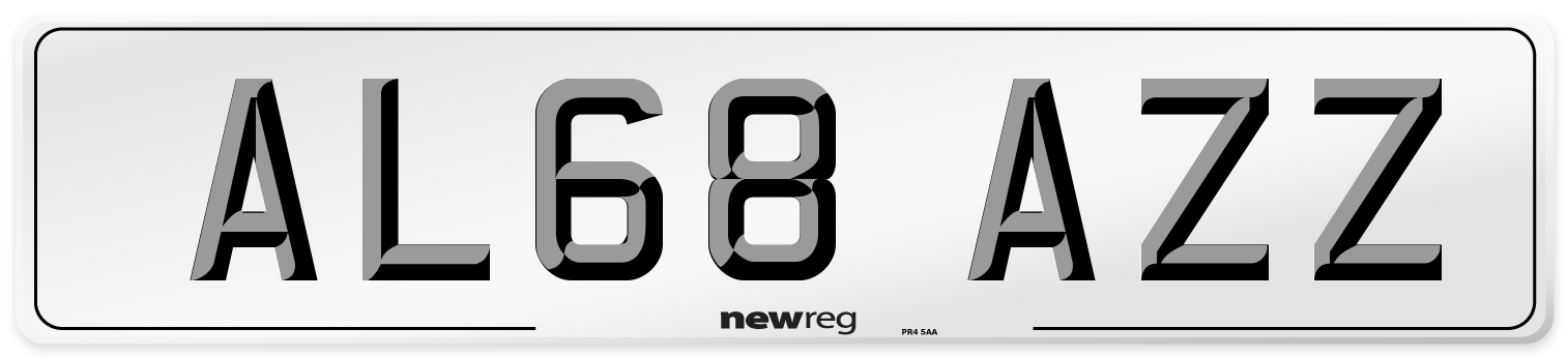 AL68 AZZ Number Plate from New Reg